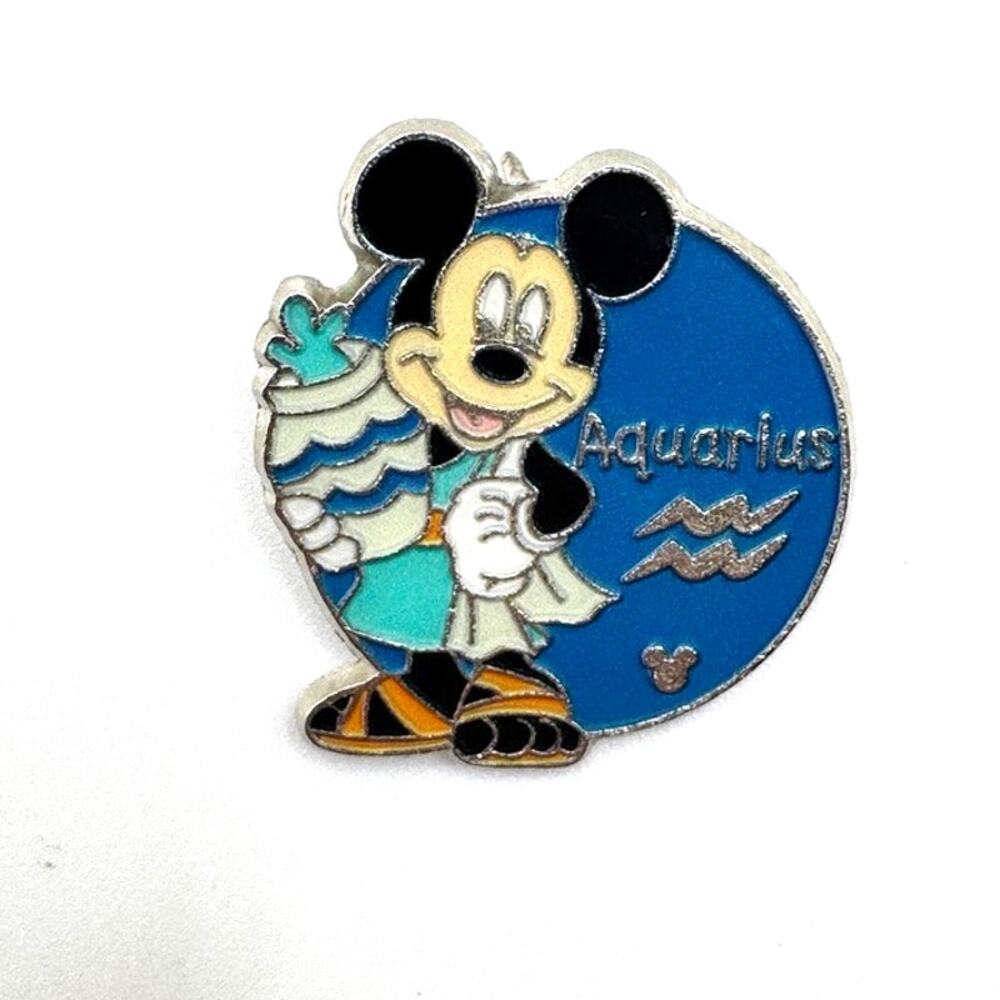 Zodiac Sign Hidden Mickey Wave A Set 5 Mickey Aquarius Disney Pin - Picture 3 of 4